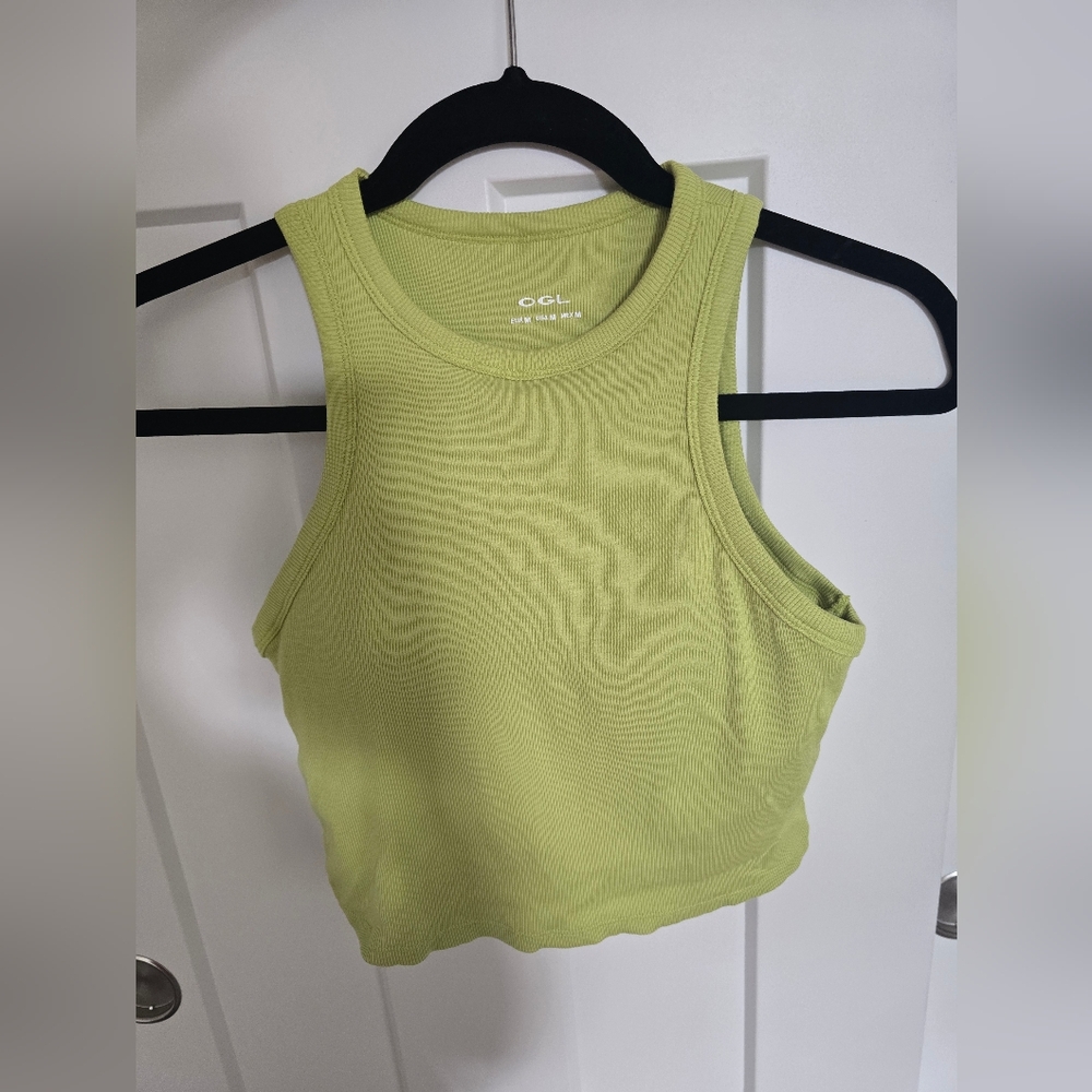 OGL Women's Lime Green Tank Top, Bra top